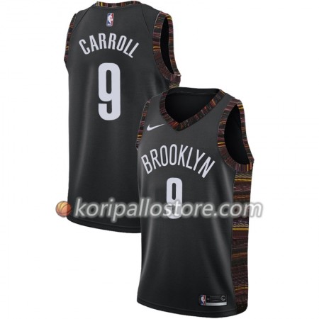 Brooklyn Nets DeMarre Carroll 9 2018-19 Nike City Edition Musta Miesten Pelipaidat Swingman 